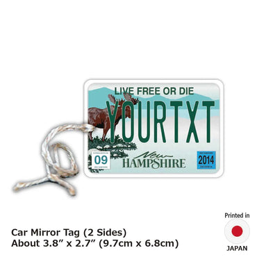 [Mirror Tag] New Hampshire / Original American License Plate Type Air Freshener