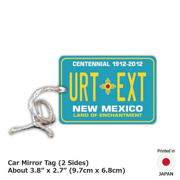 [Mirror Tag] New Mexico / Original American License Plate Type Air Freshener