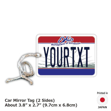 [Mirror Tag] Ohio / Original American License Plate Type Air Freshener