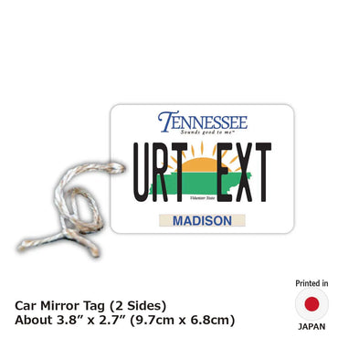 [Mirror Tag] Tennessee / Original American License Plate Type Air Freshener