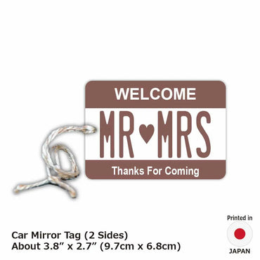 [Mirror Tag] Color Brown / Original American License Plate Type Air Freshener