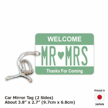 [Mirror Tag] Color Green / Original American License Plate Type Air Freshener