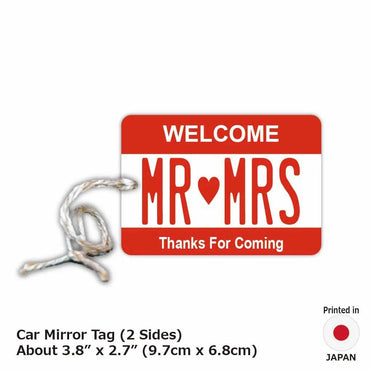 [Mirror Tag] Color Red / Original American License Plate Type Air Freshener