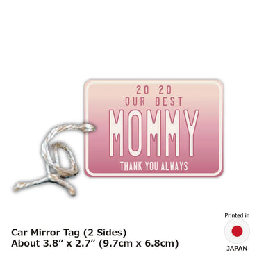 [Mirror Tag] Mother's Day / Gradation / Original American License Plate Type Air Freshener