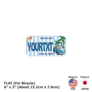 [For small bicycles] Wagenbus Blue / Original American license plate