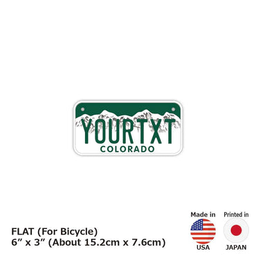 [For small bicycles] Colorado / Original American license plate