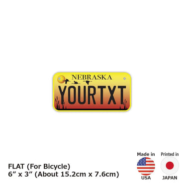 [For small bicycles] Nebraska / Original American license plate