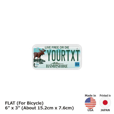 [For small bicycles] New Hampshire / Original American license plate