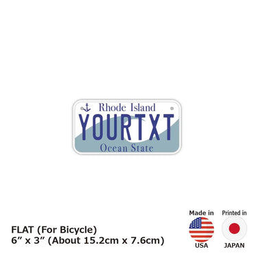 [For small bicycles] Rhode Island / Original American license plate