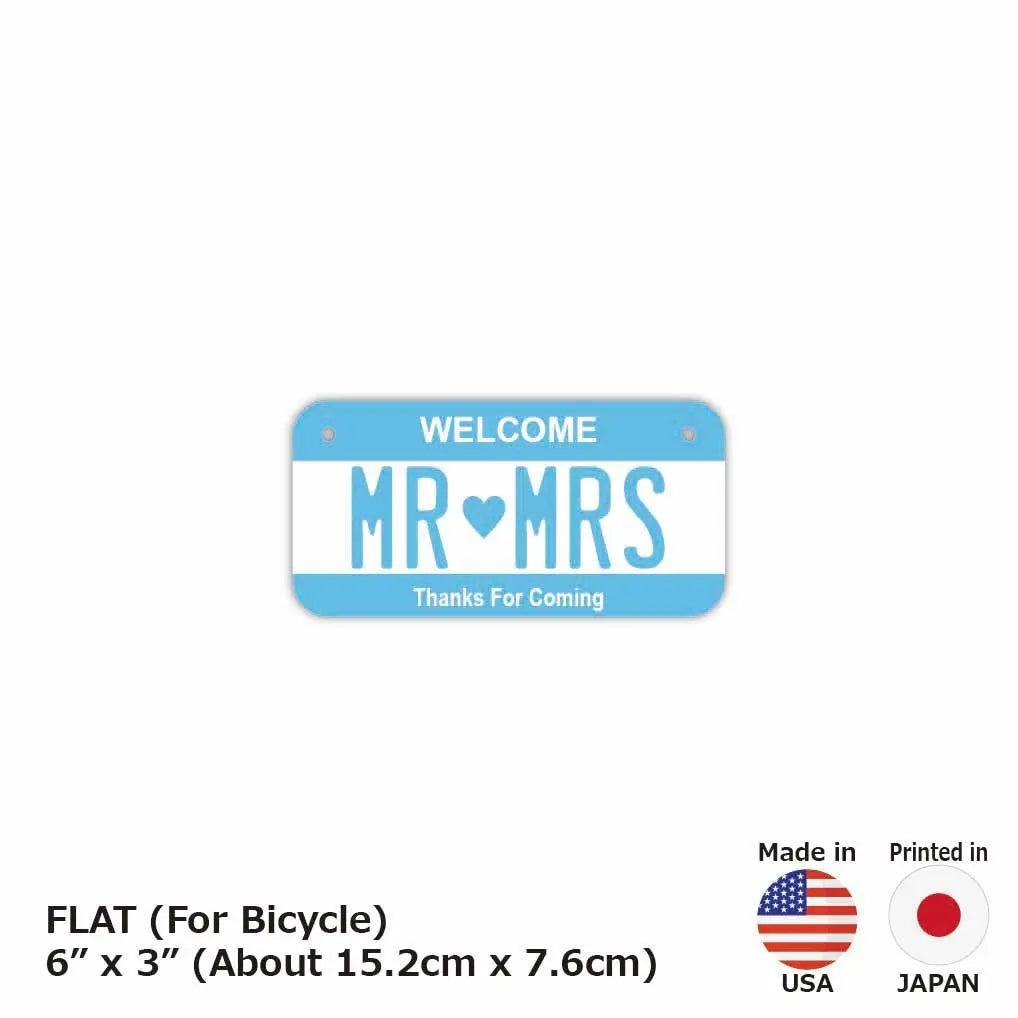 【小・自転車用】カラー・ブルー/オリジナルアメリカナンバープレート PL8HERO