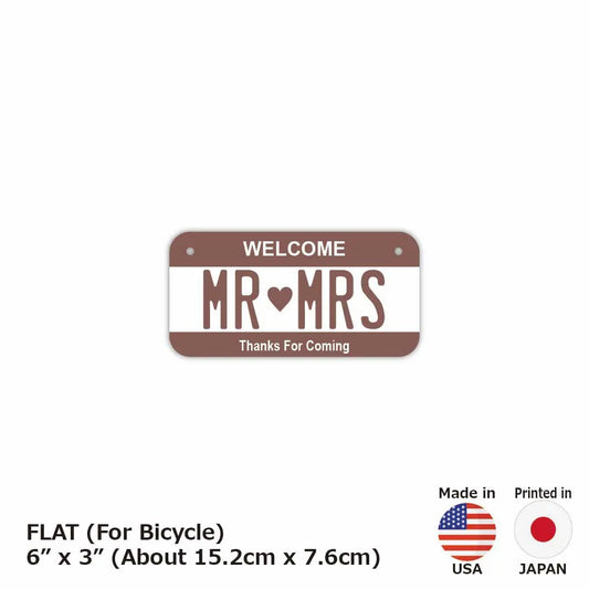 【小・自転車用】カラー・ブラウン/オリジナルアメリカナンバープレート PL8HERO