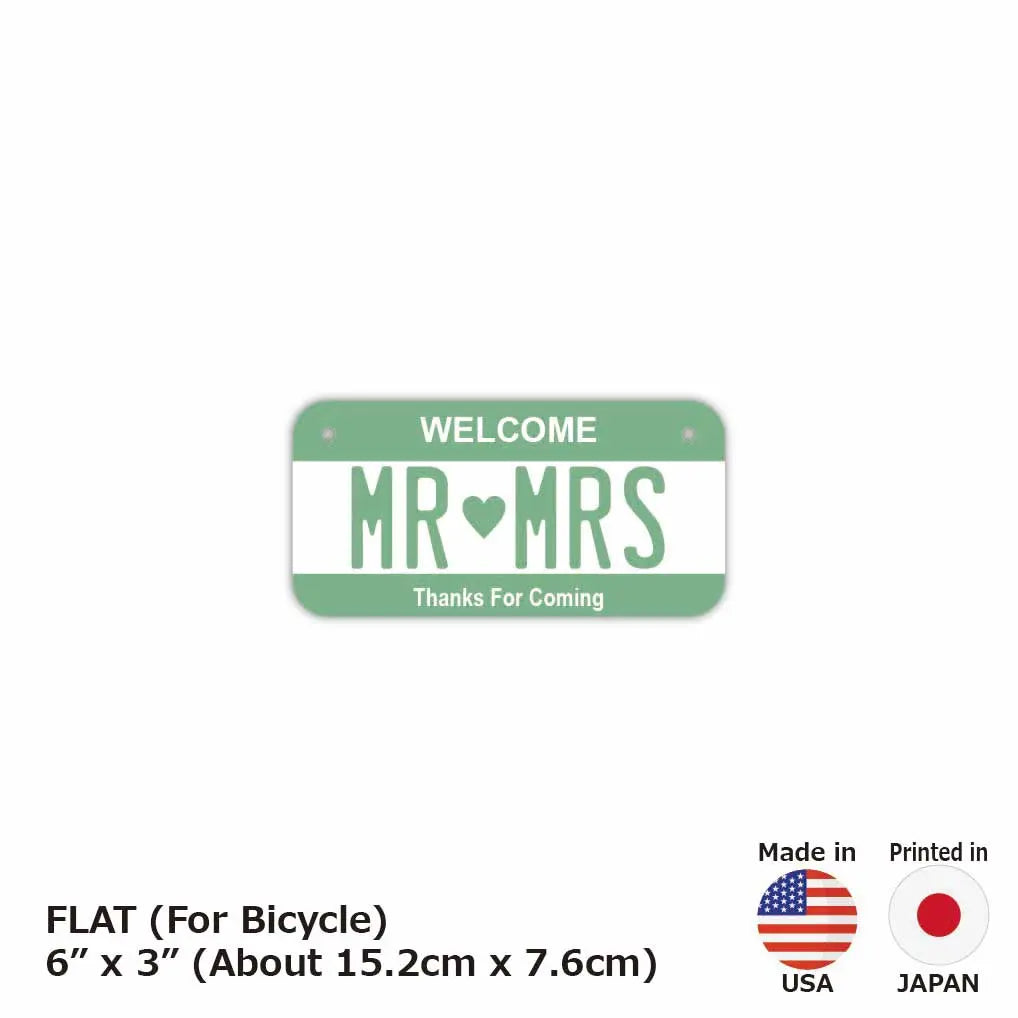 【小・自転車用】カラー・グリーン/オリジナルアメリカナンバープレート PL8HERO