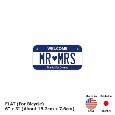 [For small bicycles] Color navy / original American license plate