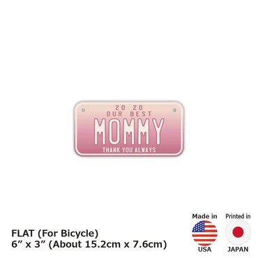 [For small bicycles] Mother's Day / Gradation / Original American license plate