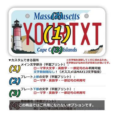 [Mini] Massachusetts Cape Cod / Original American License Plate