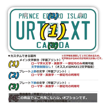 [Mini] Prince Edward Island / Original Canada License Plate