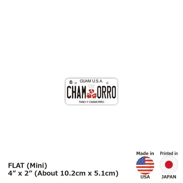 [Mini] Guam Hibiscus / Original American License Plate