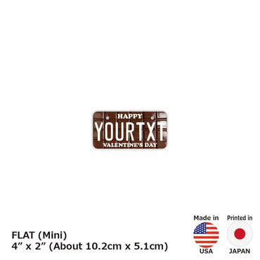 [Mini] Chocolate Bar (Valentine) / Original American License Plate