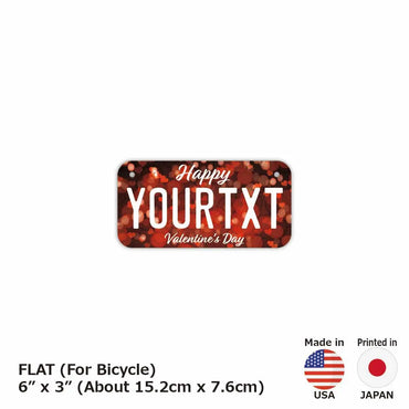 [For small bicycles] Heart (Valentine) / Original American license plate