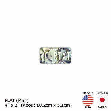 [Mini] Palm Tree / Sky / Original American License Plate