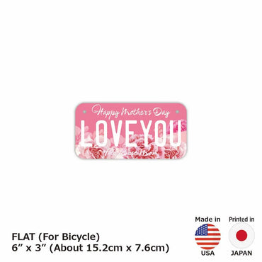 [Small / Bicycle] Mother's Day / Flower / Original American License Plate