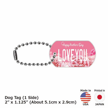 [Dog Tag] Mother's Day / Flower / Original American License Plate Type Keychain