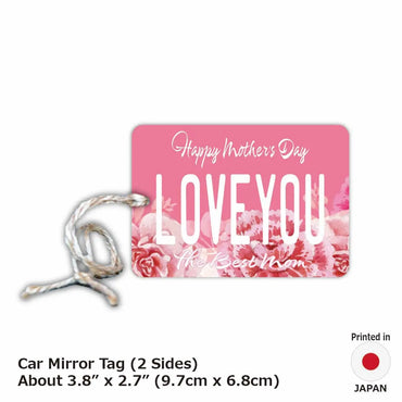 [Mirror Tag] Mother's Day / Flower / Original American License Plate Type Air Freshener