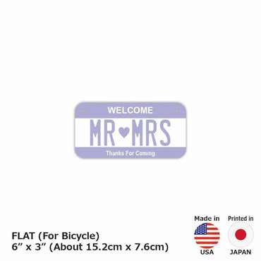 [For small bicycles] Color purple / original American license plate