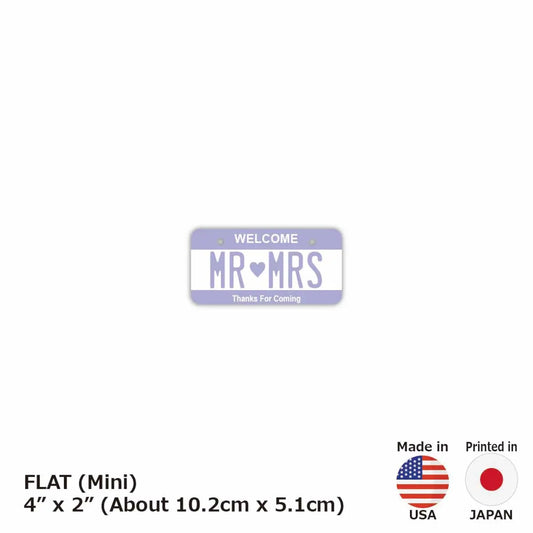 【ミニ】カラー・パープル/オリジナルアメリカナンバープレート PL8HERO