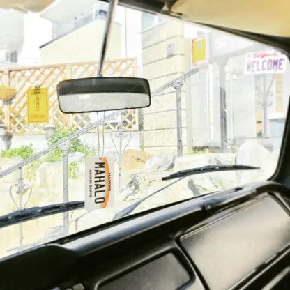 【ミラータグ】葛飾北斎・冨嶽三十六景・神奈川沖浪裏・大波/オリジナルアメリカナンバープレート型エアフレッシュナー PL8HERO