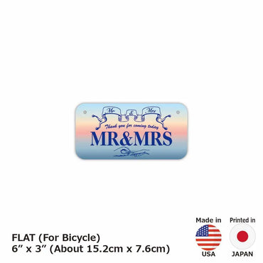 [For small bicycles] Sunrise / Original American license plate