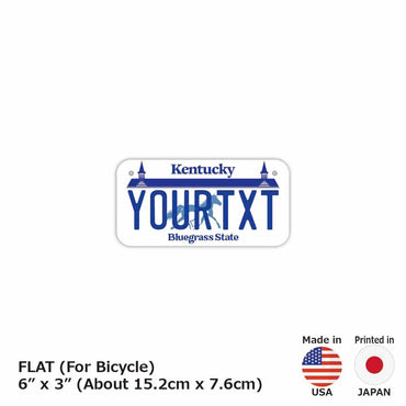 [For small bicycles] Kentucky / Original American license plate