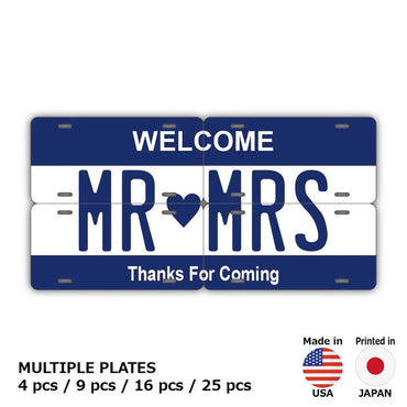 [Multi Plate] Color Navy / Original American License Plate