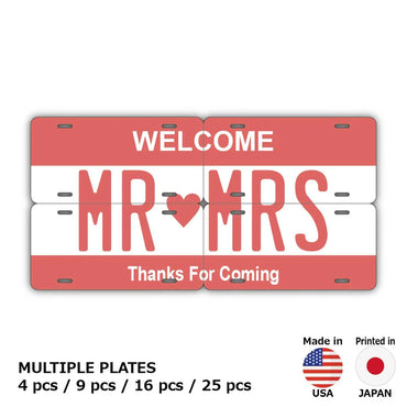 [Multi Plate] Color Pink / Original American License Plate