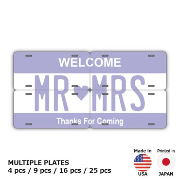 [Multi Plate] Color Purple / Original American License Plate