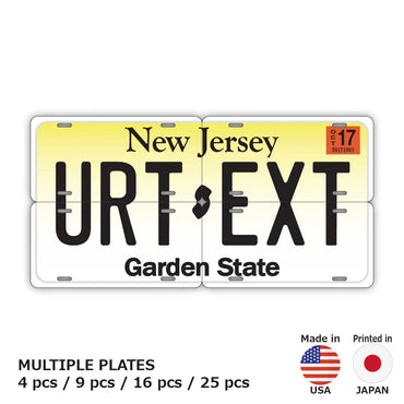 [Multi Plate] New Jersey / Original American License Plate