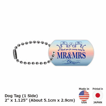 [Dog Tag] Sunrise / Original American License Plate Type Keychain