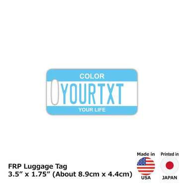 [Luggage tag] Color / Blue / Original American license plate type / Fashionable / Loss prevention tag