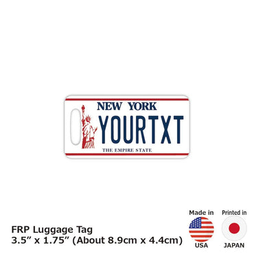 [Luggage tag] New York / Original American license plate type / fashionable / loss prevention tag