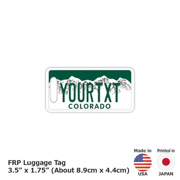 [Luggage tag] Colorado / Original American license plate type / fashionable / loss prevention tag