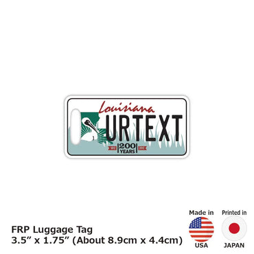 [Luggage tag] Louisiana / Original American license plate type / fashionable / loss prevention tag