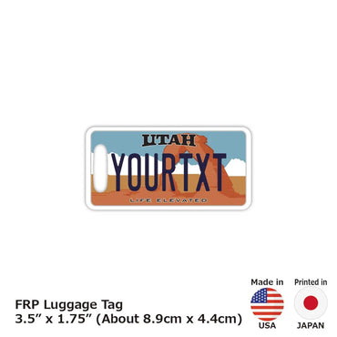 [Luggage tag] Utah / original American license plate type / fashionable / loss prevention tag