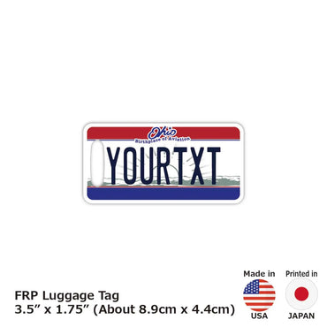 [Luggage tag] Ohio / Original American license plate type / fashionable / loss prevention tag