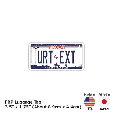 [Luggage tag] Texas / original American license plate type / fashionable / loss prevention tag