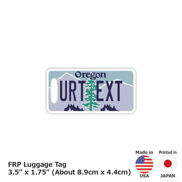 [Luggage tag] Oregon / original American license plate type / fashionable / loss prevention tag