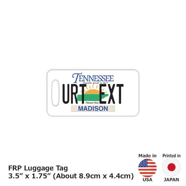 [Luggage tag] Tennessee / original American license plate type / fashionable / loss prevention tag