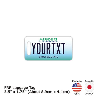 [Luggage tag] Missouri / original American license plate type / fashionable / loss prevention tag