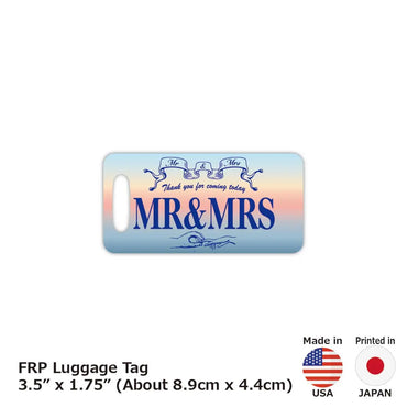 [Luggage tag] Sunrise / original American license plate type / fashionable / loss prevention tag