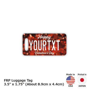 [Luggage tag] Heart / Original American license plate type / Fashionable / Loss prevention tag