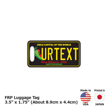 【ラゲッジタグ】ニューメキシコ・チリペッパー/オリジナルアメリカナンバープレート型・おしゃれ ・紛失防止タグ